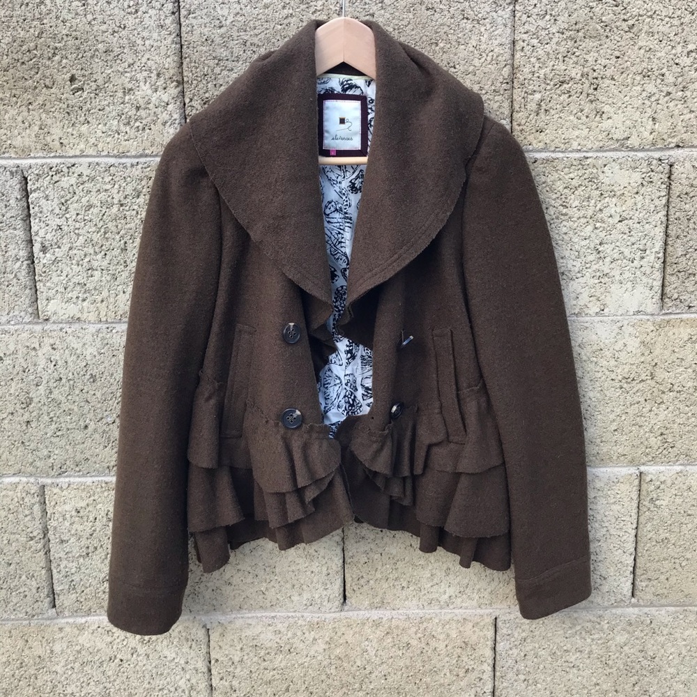 Elevenses by Anthropologie wool coat blazer